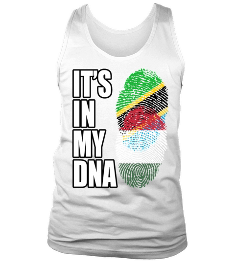 Tanzanian And Hungarian Vintage Heritage DNA Flag Tank Top Unisex