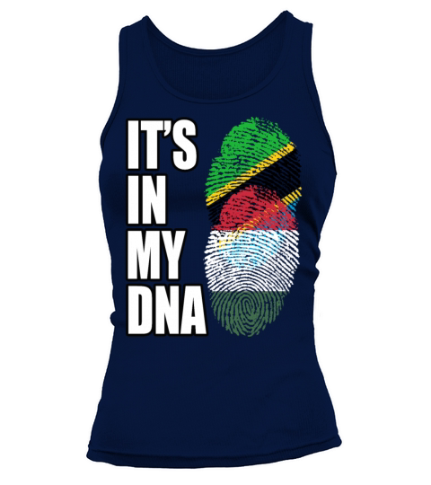 Tanzanian And Hungarian Vintage Heritage DNA Flag Tank top Woman
