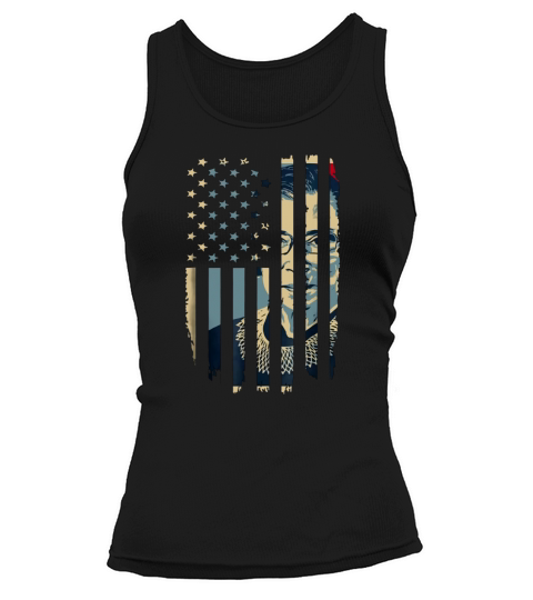 Vintage American Flag RBG Ruth Bader Ginsburg Women t-shirt Tank top Woman