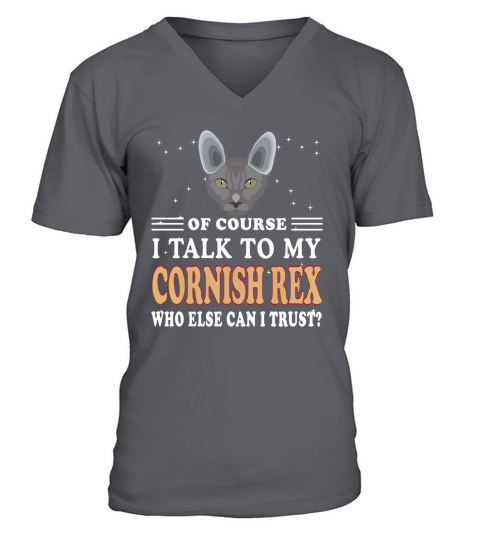 CORNISH REX Bien sûr, je parle à mon CORNISH REX V-Neck T-shirt