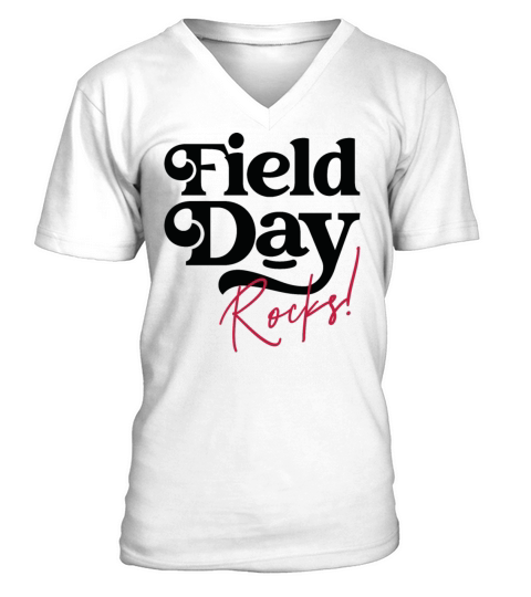 Field Day Rocks V-Neck T-shirt