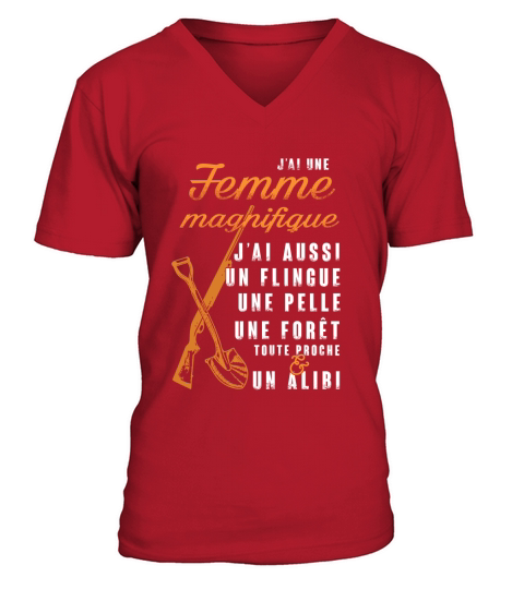 JAi Une Femme Magnifique, Aussi Un Alibi V-Neck T-shirt
