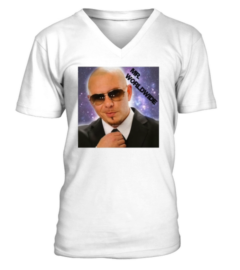 Mr Worldwide Pitbull V-Neck T-shirt