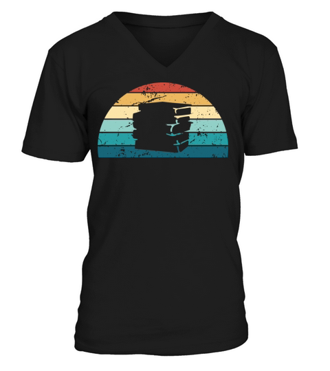 Retro Reading Sunset Vintage Read Sunrise V-Neck T-shirt