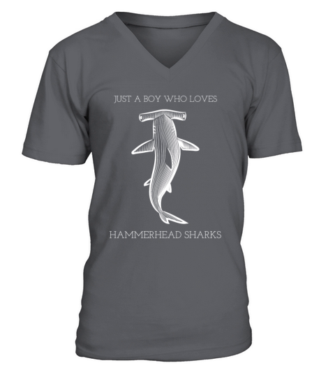 Shark Sayings Boys Just A Boy Who Loves V-Neck T-shirt
