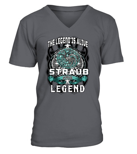 STRAUB ENDLESS LEGEND 3 HEAD DRAGON V-Neck T-shirt