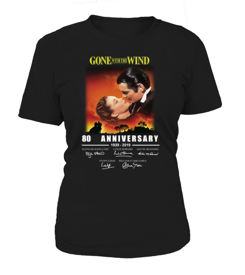 80th Gone With The Wind Anniversary 1939-2019 Signatures shirt Women's T-Shirt
