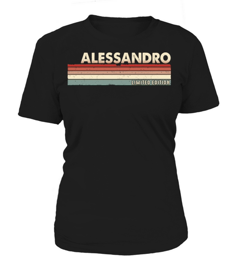 Alessandro - Funny Retro Vintage Name 80s 90s Women's T-Shirt