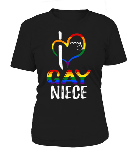 Love Gay Niece Pride LGBT Rainbow Pride Month Women's T-Shirt