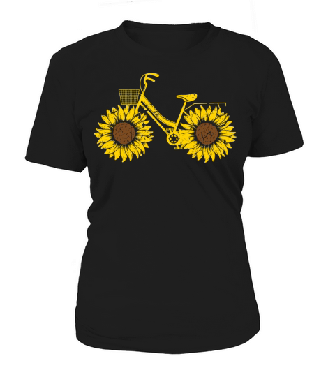 Sunflower Bicycle Cyclist Women's T-Shirt