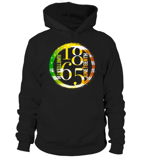 1865 Brush Circle Black Juneteenth June Vintage Hoodie Unisex