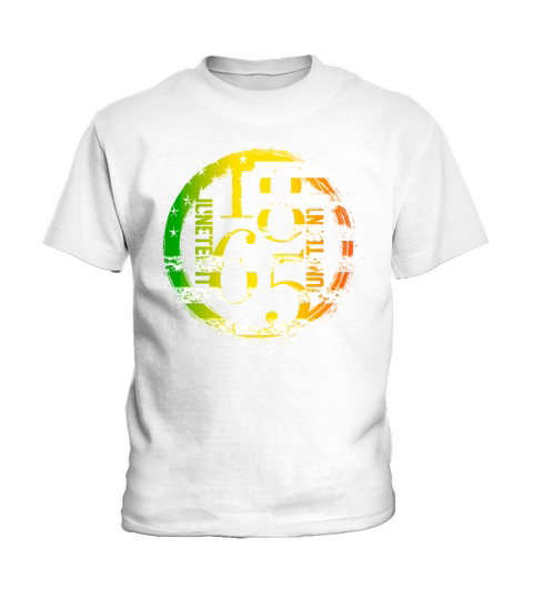 1865 Brush Circle Black Juneteenth June Vintage Kids T-Shirt