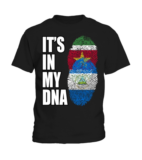 Surinamese And Nicaraguan Vintage Heritage DNA Fla Kids T-Shirt