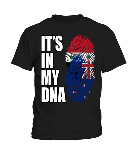 Syrian And New Zealand Vintage Heritage DNA Flag Kids T-Shirt