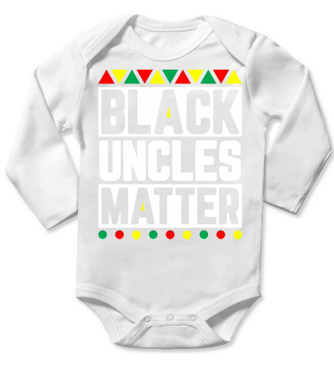 Black Uncles Matter History Month Long Sleeve Baby One-Piece