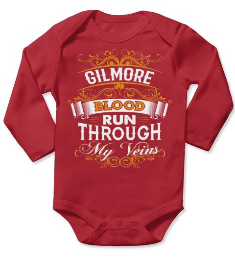 GILMORE shirt, GILMORE Family Name, GILMORE Funny Name Gifts T Shirt Long Sleeve Baby One-Piece