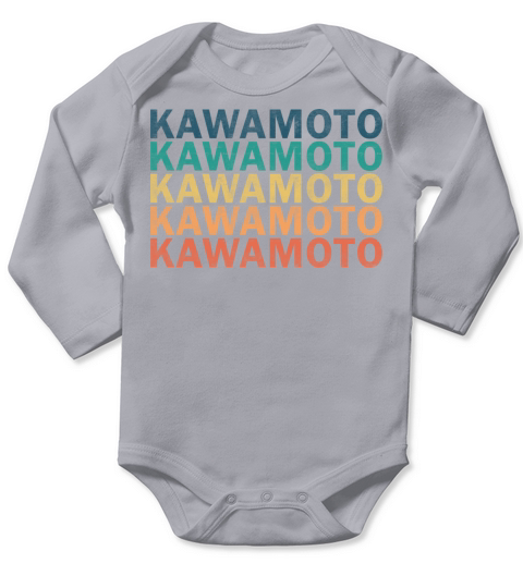 Kawamoto Name T Shirt - Kawamoto Vintage Retro Nam Long Sleeve Baby One-Piece