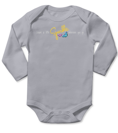 Leave A Little Sparkle Wherever You Go Long Sleeve Baby One-Piece