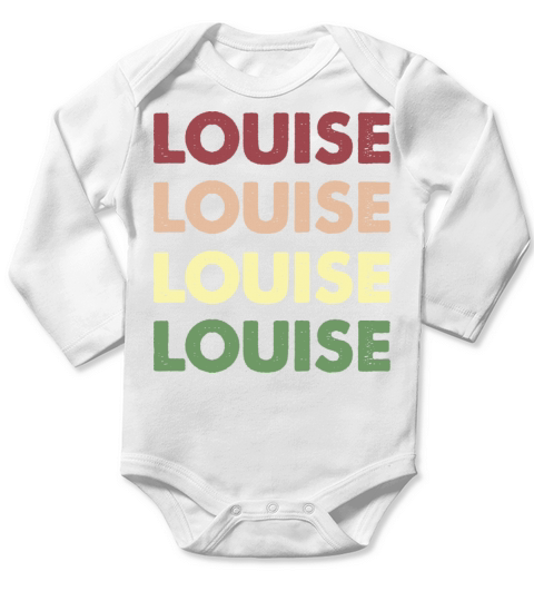 Louise Shirt - Funny Vintage Personalized Louise Long Sleeve Baby One-Piece
