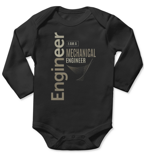 Mechanical Engineer Long Sleeve Baby One-Piece