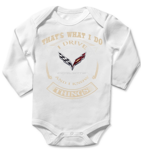 THAT WHAT I DO CORVETTE C7 Long Sleeve Baby One-Piece