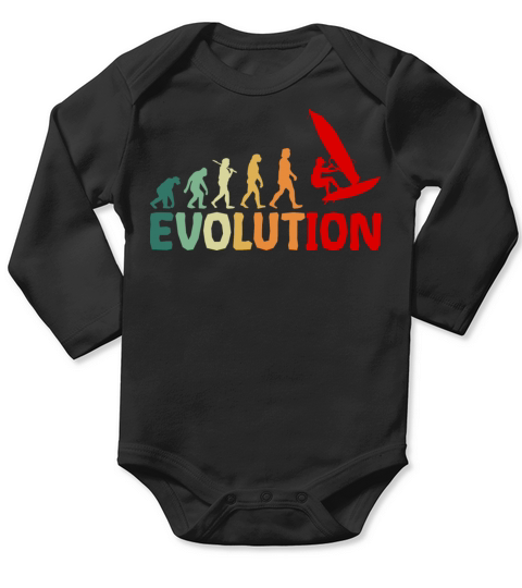 Windsurf Evolution Vintage Long Sleeve Baby One-Piece