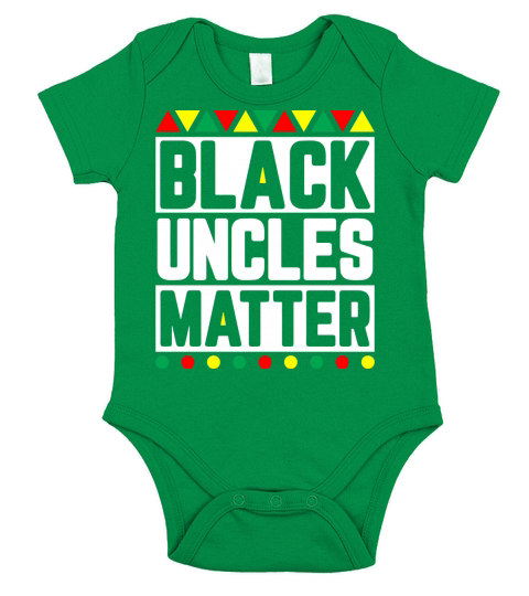 Black Uncles Matter History Month Short Sleeve Baby One-Piece