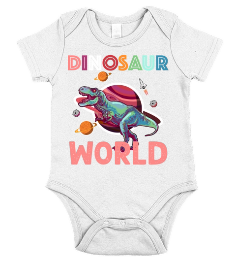 Dinosaur world Short Sleeve Baby One-Piece