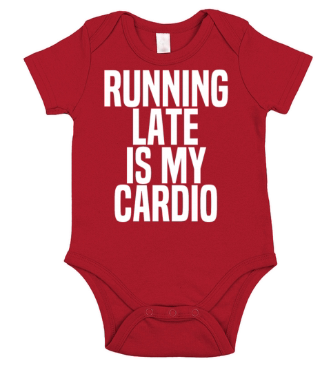 Funny Cardio Workout Jokes Short Sleeve Baby One-Piece