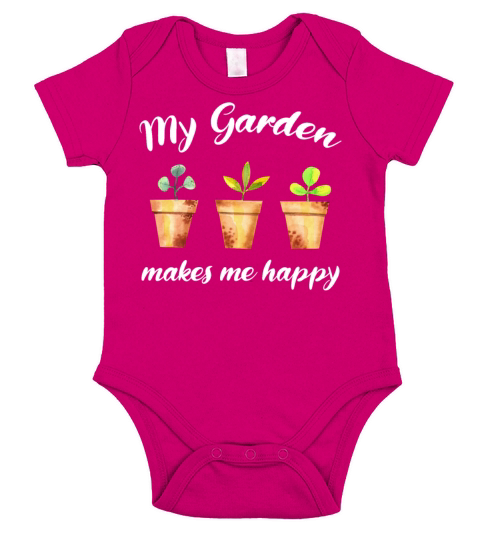Garden Quote Hobby Gardener Gift Idea Short Sleeve Baby One-Piece