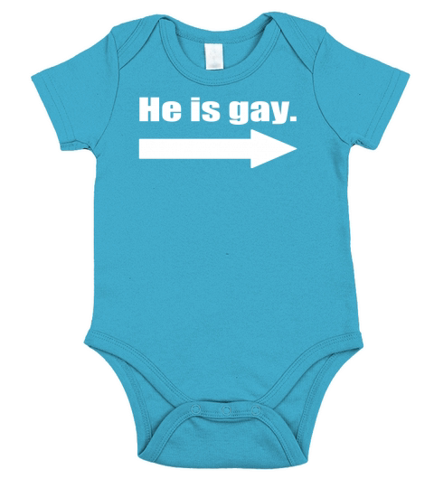 He Is Gay Short Sleeve Baby One-Piece