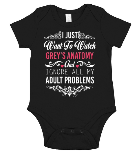 I Just Want To Watch Greys Anatomy And Ignore Short Sleeve Baby One-Piece