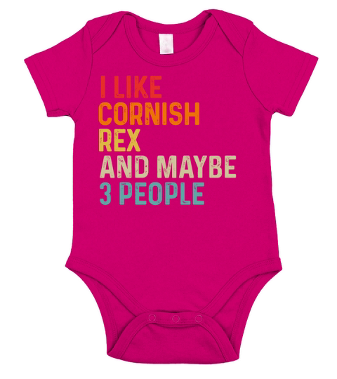 I Like Cornish Rex And Maybe 3 People Retro Short Sleeve Baby One-Piece