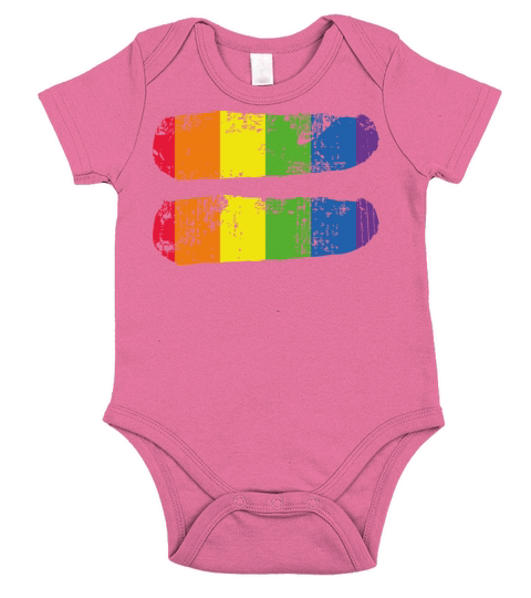 LGBT Pride LGBTQ Ally Pride Equality Gay Lesbian Short Sleeve Baby One-Piece