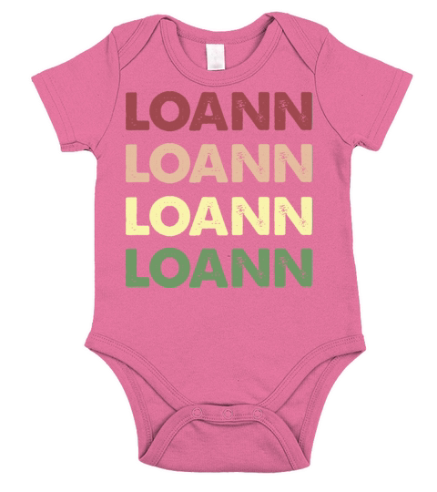 Loann Shirt - Funny Personalized Name Loann Short Sleeve Baby One-Piece
