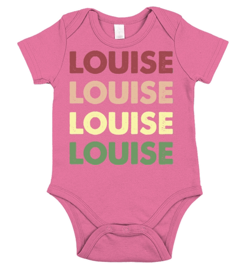 Louise Shirt - Funny Vintage Personalized Louise Short Sleeve Baby One-Piece