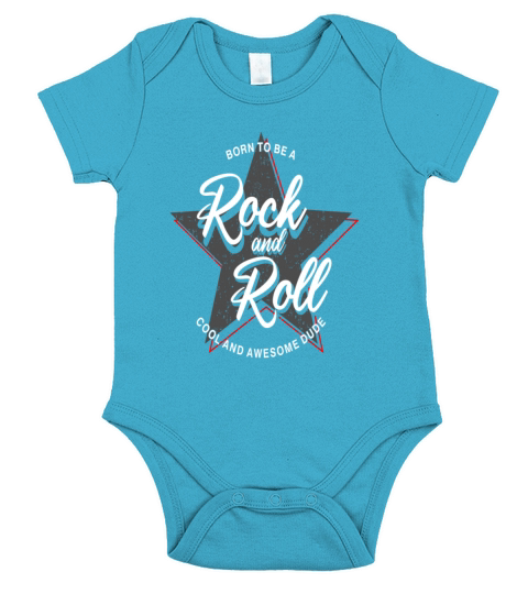 Musician Rockn Roll Guitar Hard Rock Short Sleeve Baby One-Piece