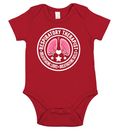 Respiratory Therapist Breathtaking Looks Short Sleeve Baby One-Piece