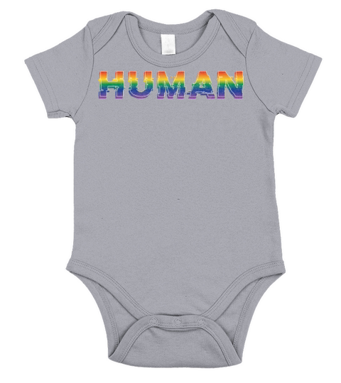 Retro Vintage Human Pride Short Sleeve Baby One-Piece