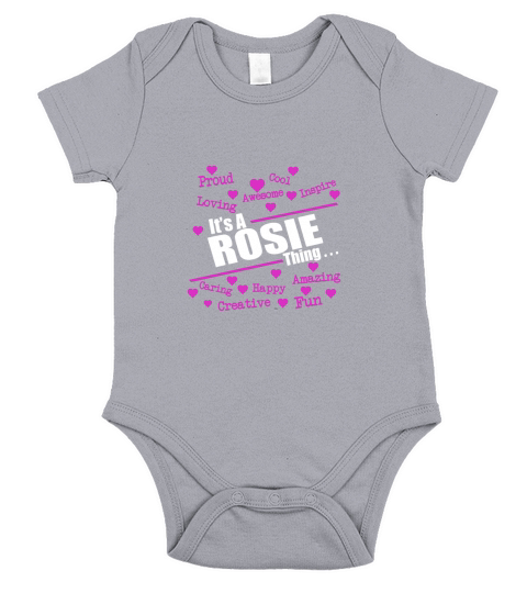 ROSIE tshirt, its a ROSIE things Short Sleeve Baby One-Piece