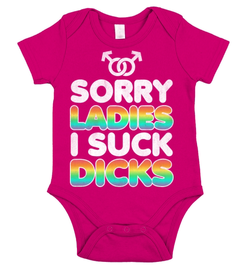 SORRY LADIES I SUCK DICK Short Sleeve Baby One-Piece
