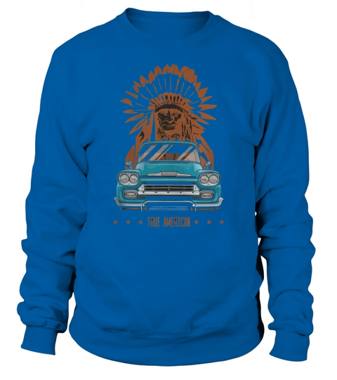 shirt True American- Chevy Apache Pickup Truck (aquamarine) Sweatshirt Unisex