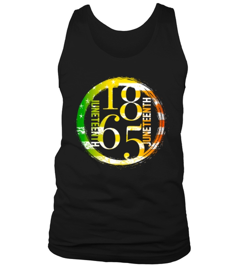 1865 Brush Circle Black Juneteenth June Vintage Tank Top Unisex