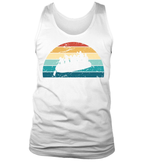 Retro Rafting Sunset Vintage raft Sunrise Tank Top Unisex