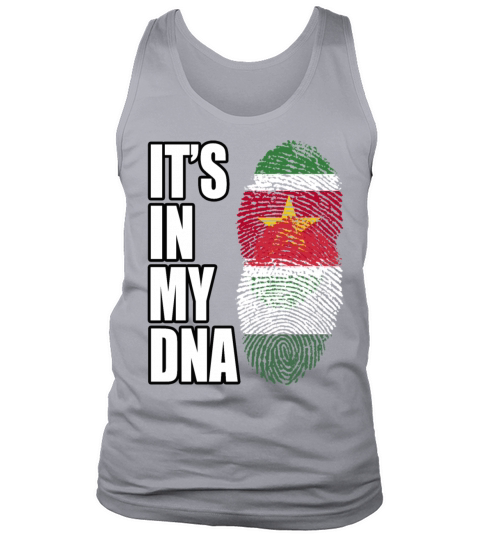 Surinamese And Hungarian Vintage Heritage DNA Flag Tank Top Unisex