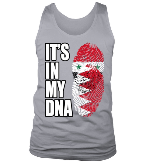 Syrian And Bahraini Vintage Heritage DNA Flag Tank Top Unisex