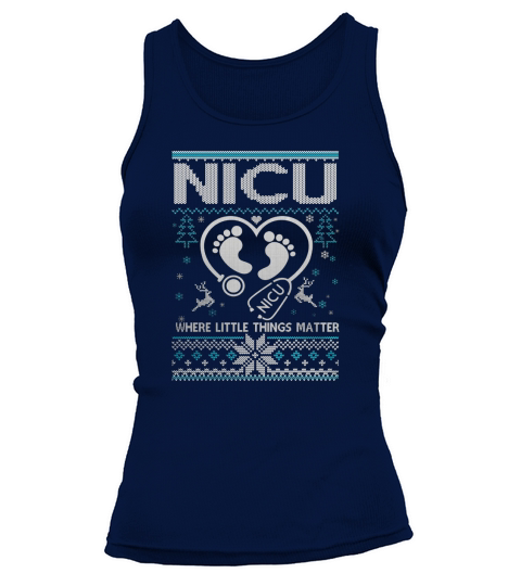 Nicu Nurse Ugly Sweater Christmas Tank top Woman