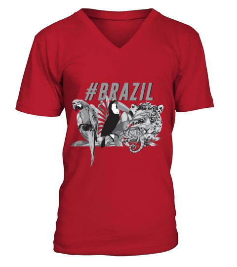 Brazil V-Neck T-shirt