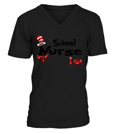 Dr Seuss School Nurse I Am Job 2020 V-Neck T-shirt