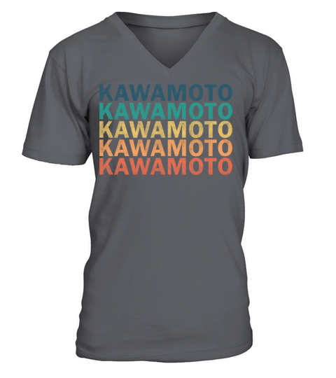 Kawamoto Name T Shirt - Kawamoto Vintage Retro Nam V-Neck T-shirt